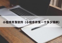 小程序開發(fā)軟件（小程序開發(fā)一個(gè)多少錢?。? /></a>
		</div>
		<div   id=