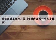微信商城小程序開發(fā)（小程序開發(fā)一個多少錢?。? /></a>
		</div>
		<div   id=