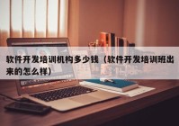 軟件開發(fā)培訓機構多少錢（軟件開發(fā)培訓班出來的怎么樣）