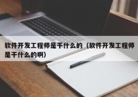 軟件開發(fā)工程師是干什么的（軟件開發(fā)工程師是干什么的?。? /></a>
		</div>
		<div   id=