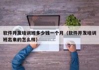 軟件開(kāi)發(fā)培訓(xùn)班多少錢(qián)一個(gè)月（軟件開(kāi)發(fā)培訓(xùn)班出來(lái)的怎么樣）
